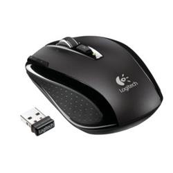 Logitech myš VX Nano Cordless Laser Notebook, black, bezdrátová pro notebooky