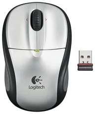 Logitech myš Wireless Mouse M305 Light Silver, bezdrátová