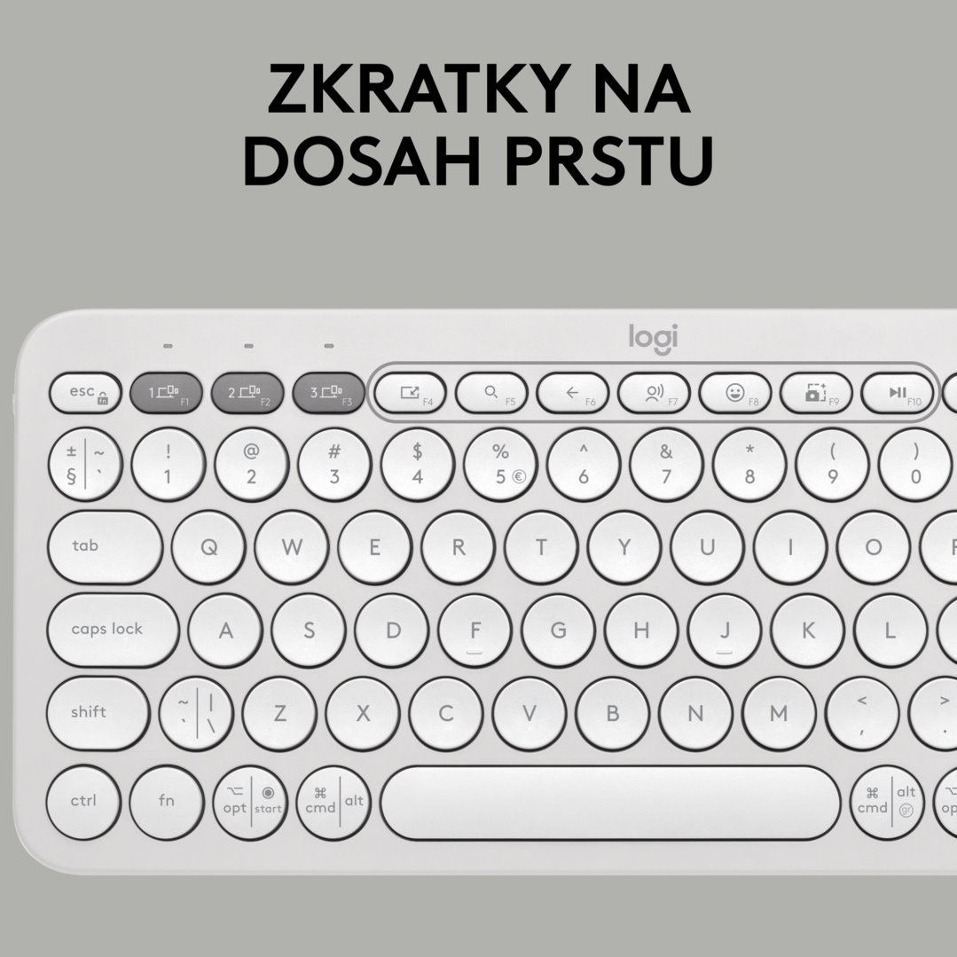 Logitech Pebble 2 Combo, bezdrôtová klávesnica a myš, biela