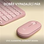 Logitech Pebble 2 Combo, bezdrôtová klávesnica a myš, ružová