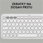 Logitech Pebble Keys 2 K380s, US, bezdrôtová klávesnica, biela