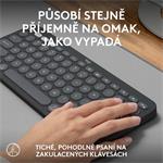 Logitech Pebble Keys 2 K380s, US, bezdrôtová klávesnica, grafitová