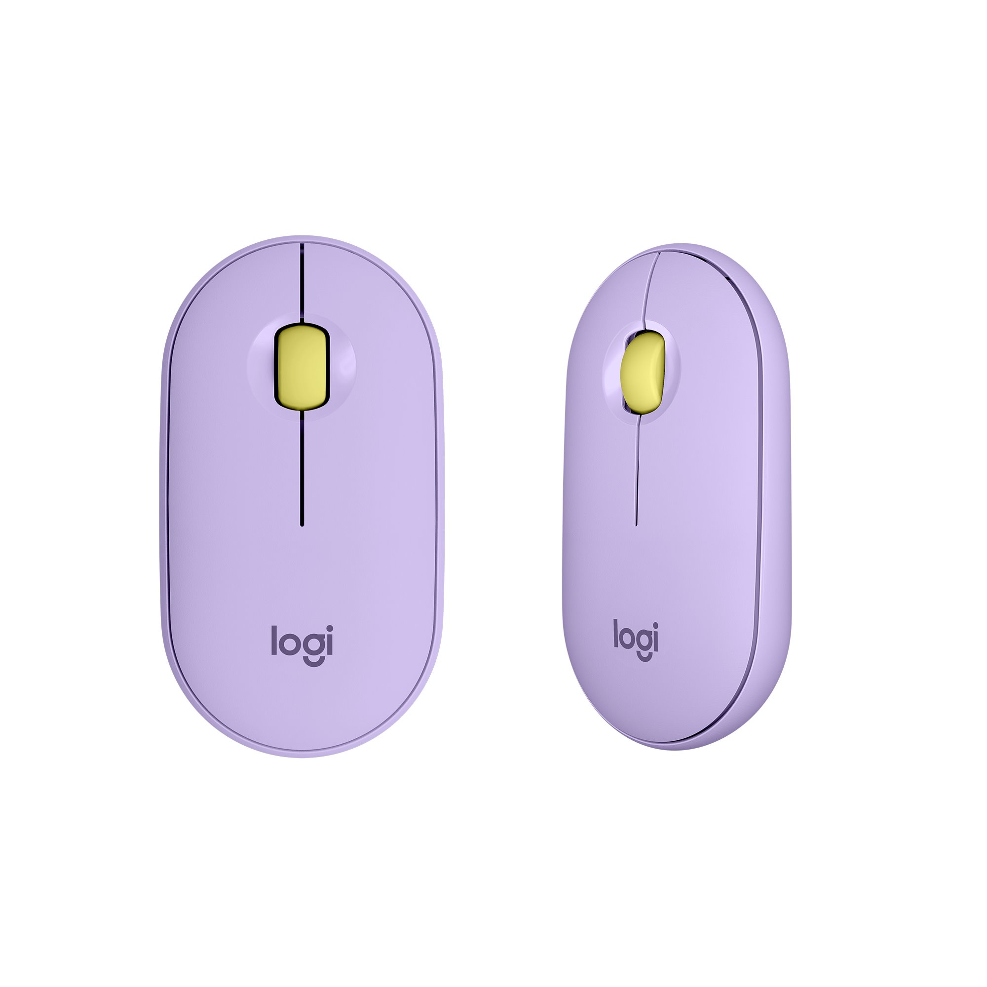 Logitech Pebble M350 Wireless Mouse Lavender Lemonade