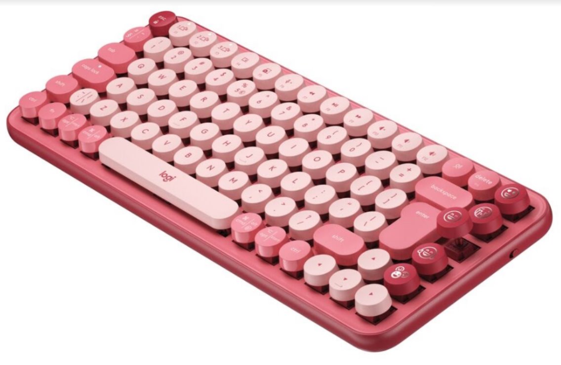 Logitech Pop klávesnice, růžová