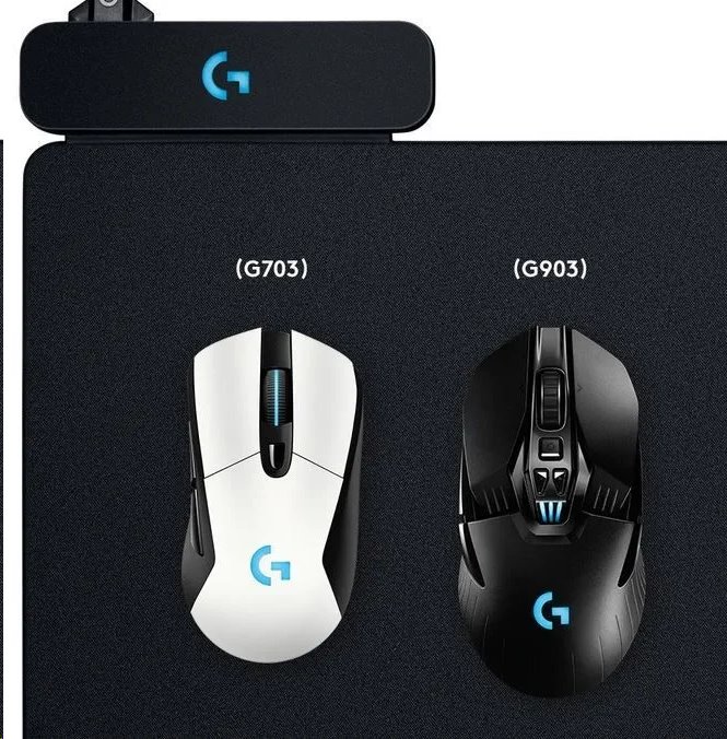 Logitech Powerplay, bezdrôtové nabíjanie, čierna