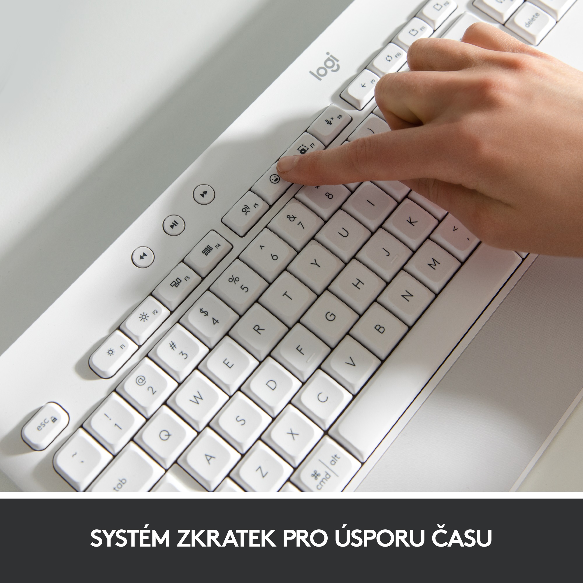 Logitech Signature K650 Wireless svetlo šedá