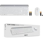 Logitech Slim Wireless Combo MK470, biela – CZ/SK
