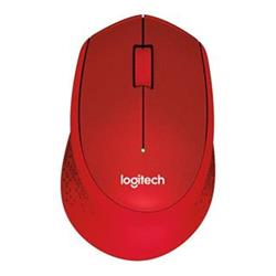 Logitech Wireless M330 Silent Plus červená