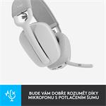Logitech Zone Vibe 100, sivobiela