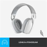 Logitech Zone Vibe 100, sivobiela