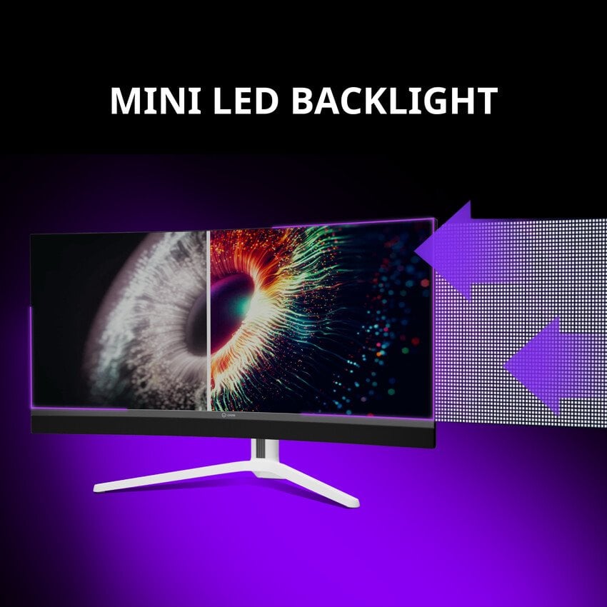 LORGAR 34 – herný zakrivený monitor, miniLED