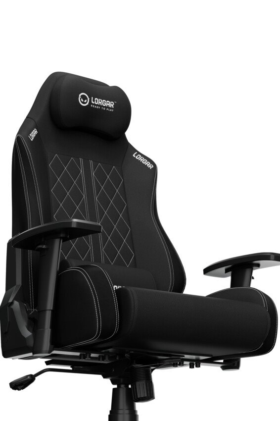 LORGAR CHA41, Ergonomic Gaming Chair Advanced, Černá/bílá