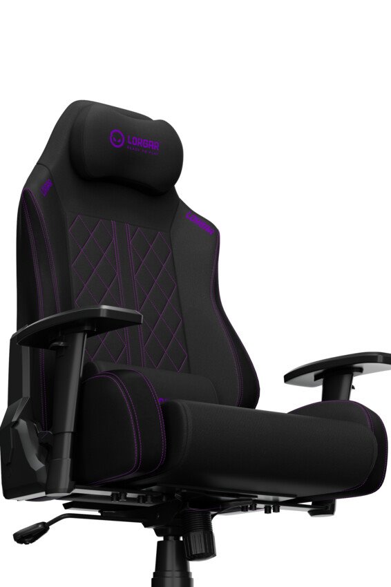 LORGAR CHA41, Ergonomic Gaming Chair Advanced, Černá/fialová