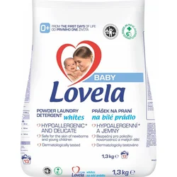 Lovela Baby prášek na praní na bílé prádlo 1,3 kg / 13 pracích dávek