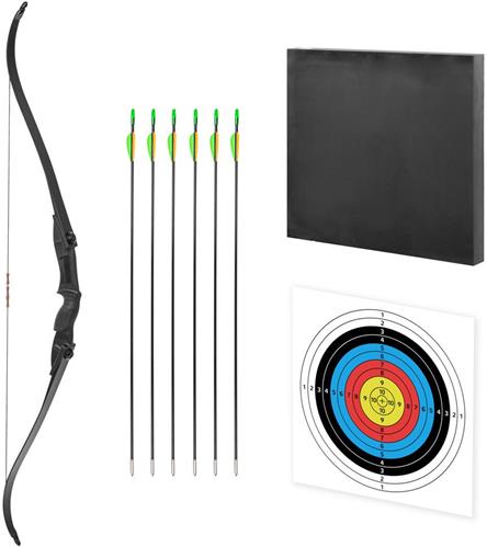 Lukostřelecká sada inSPORTline Steepchuck 28 lbs + EXTRA 6 šípů a 1 terč/terčovnice