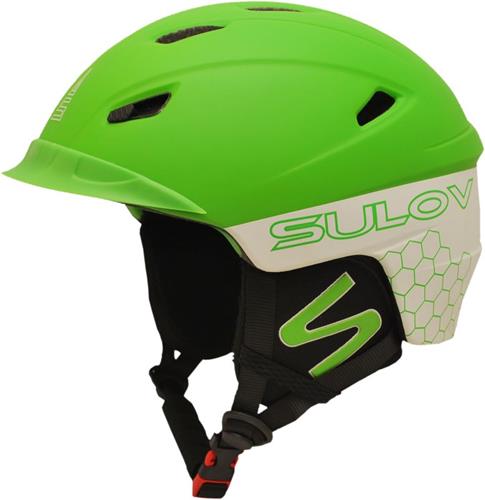 Lyžařská přilba SULOV DIAVOL In-mold, vel.L (59-60), zeleno-bílá mat