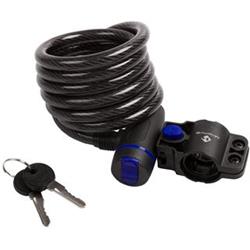 M-WAVE S 10.18 spiral - dark transparent 233840 - Příslušenství na kolo - Zámky