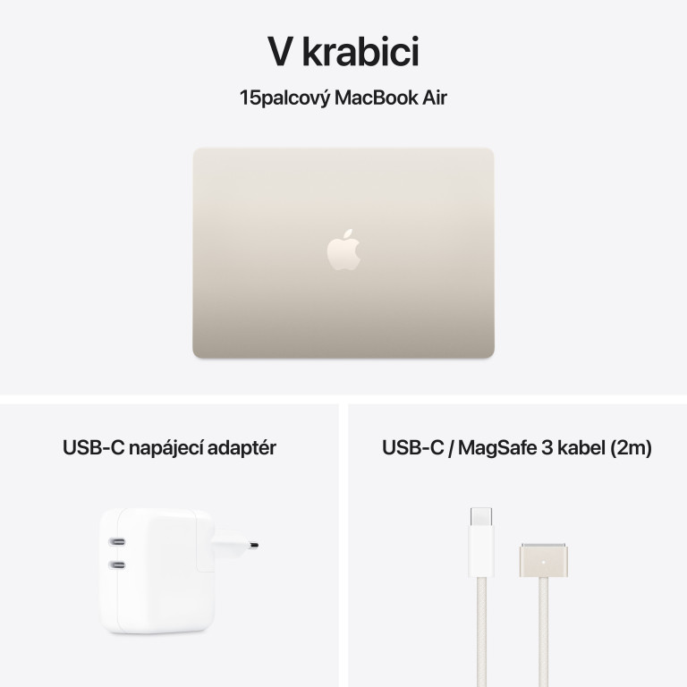 MacBook Air 15,M4 16 GB/256 GB SSD - Starlight