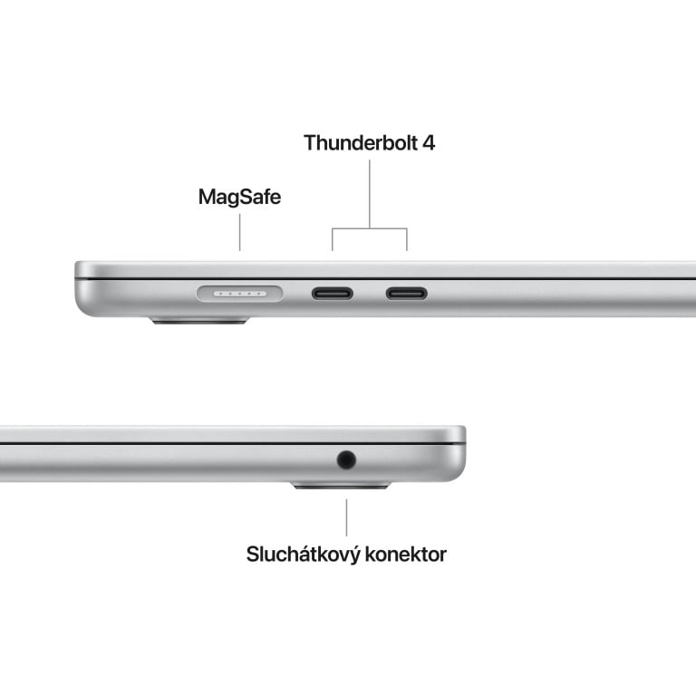 MacBook Air 15,M4 16GB,512GB SSD - strieborný