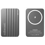 Magnetická bezdrôtová powerbanka Cubenest 5000 mAh S1B1 - sivá