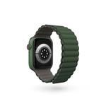 Magnetický remienok Epico pre Apple Watch 38/40/41 mm - sivý/zelený