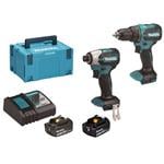 MAKITA Aku sada DDF490+DTD158 Li-ion LXT 18V