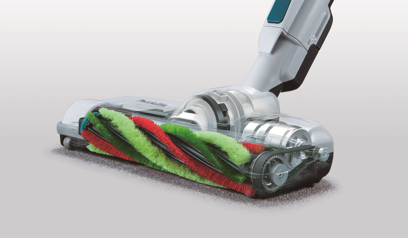 MAKITA Akumulátorový vysávač s cyklónovou filtráciou a elektrickou kefou Li-ion XGT 40V, bez batérie