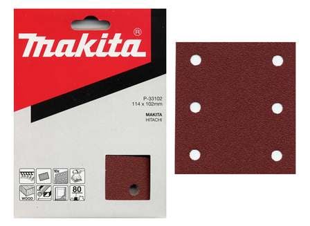 MAKITA brúsny papier 102x114mm 6 otvorov K60 10ks=oldP-01482