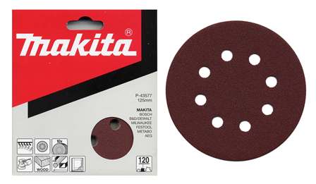 MAKITA brúsny papier na suchý zips 125mm 8 otvorov K240 10ks=oldP-00533