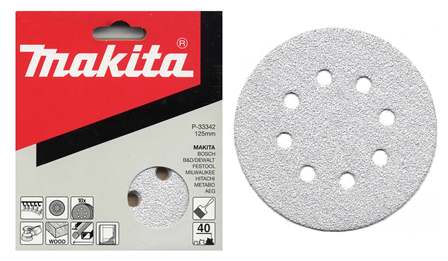 MAKITA brúsny papier na suchý zips 125mm 8 otvorov K240 10ks