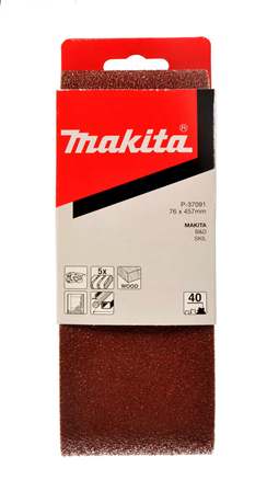 MAKITA brúsny pás 76x457mm K80 5ks=starý P-20096