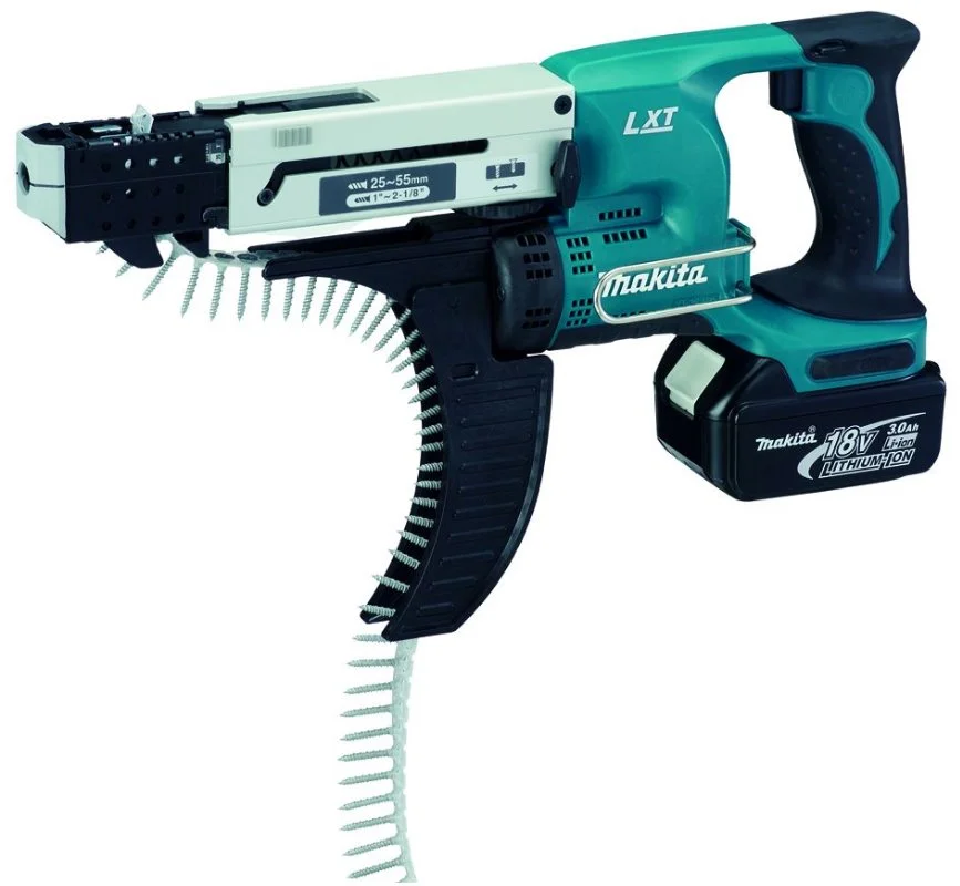 Makita DFR550RFE Aku skrutkovač so zásobníkom 25-55mm,Li-ion LXT 18V/3,0Ah