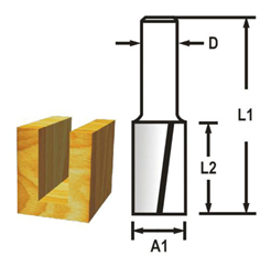 MAKITA Drážkovacie frézy 2 Stopka frézy 6 mm,10x25,4x57 mm
