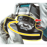 MAKITA GA041GZ Aku úhlová bruska s regulací a X-lock 125mm Li-ion XGT 40V, bez aku Z