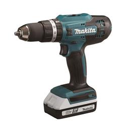 Makita HP488DWE Aku příklepový šroubovák Li-ion 18V/1,5Ah G V balení 2x aku, nabíječka, transportní kufr - AKU šroubováky