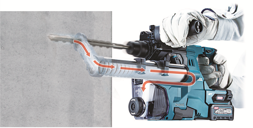 MAKITA HR012GZ AWS Li-ion XGT 40 V, akumulátorové vŕtačky s vymeniteľným skľučidlom bez akumulátora