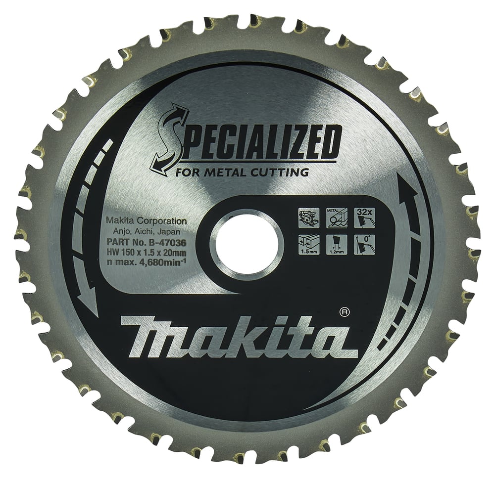 MAKITA kotouč pilový ocel SPECIALIZED 150x1.5x20mm 32Z = old B-47151
