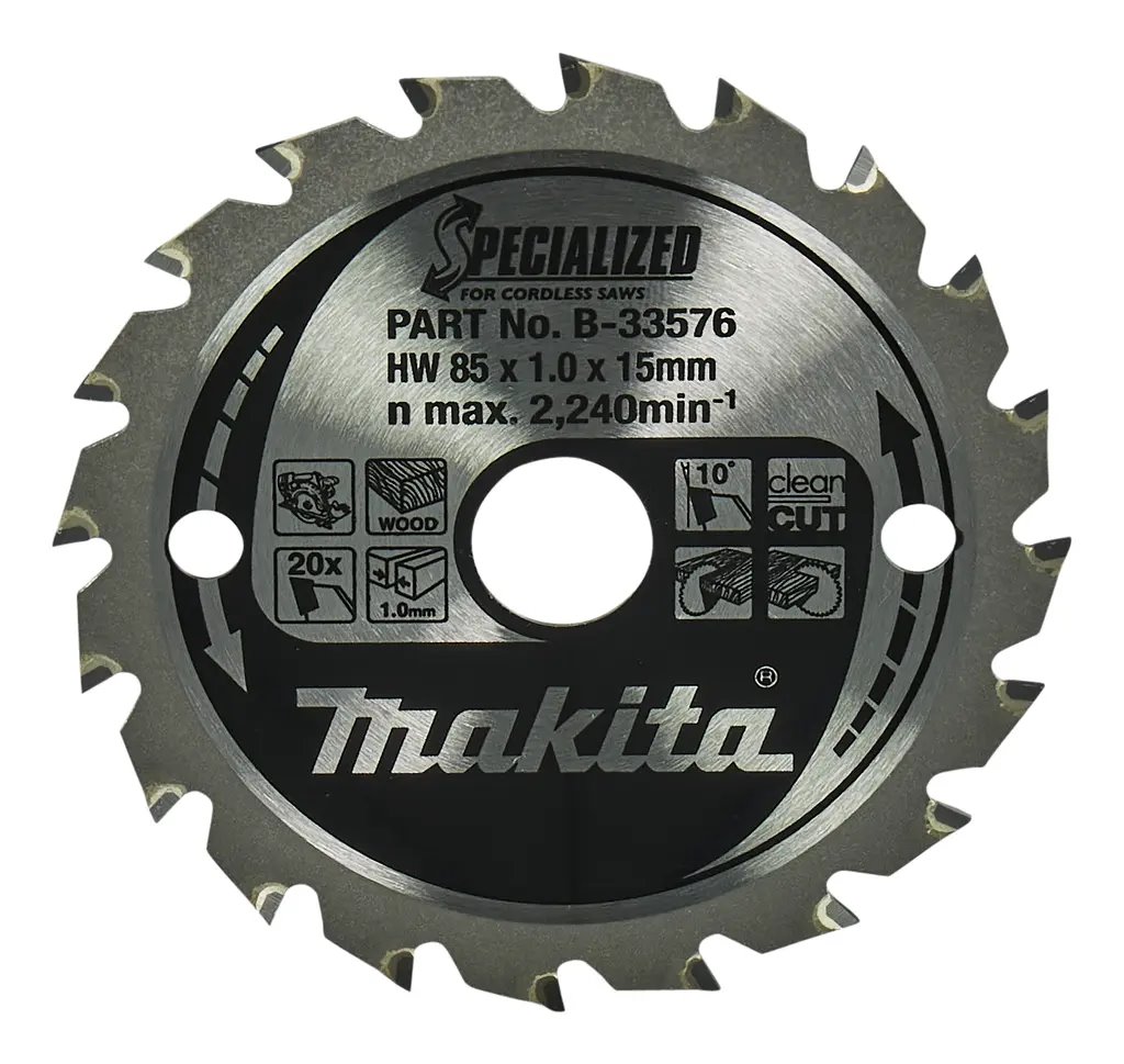 MAKITA pílový kotúč SPECIALIZED 85x1x15mm 20Z pre akumulátorové píly = starý B-168