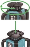 Makita SKR001Z Akumulátorový automatický stavebný laser, zelený