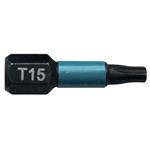 MAKITA torzní bit 1/4" IMPACT BLACK T15, 25mm 2 ks