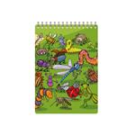 Maľovanie vodou 4A - špirálová podložka 15x19cm 4 listy + štetec