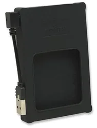 Manhattan externí pouzdro, Hi-Speed USB 2.0, SATA, 2.5", černá, silikon