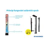 Marimex Solární sprcha 40 l - hliníková, lomená (10992057)