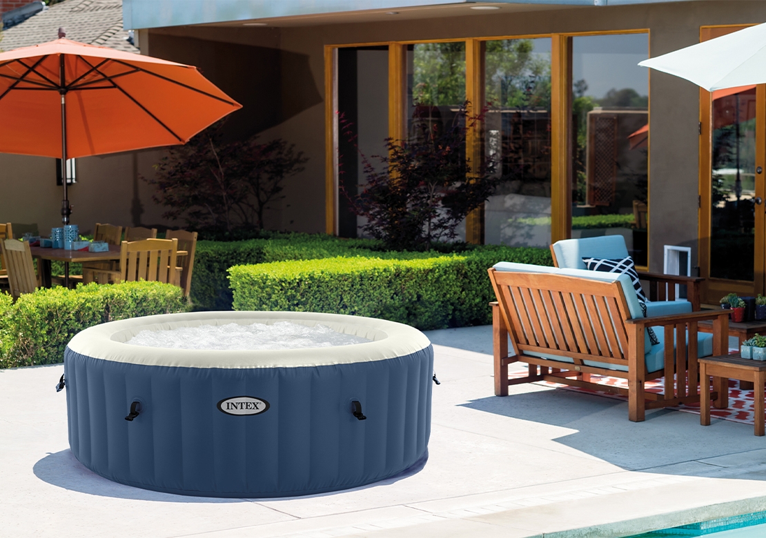Marimex Whirlpool nafukovacie kúpele Pure Spa - Bubble HWS, modrá (11400275)