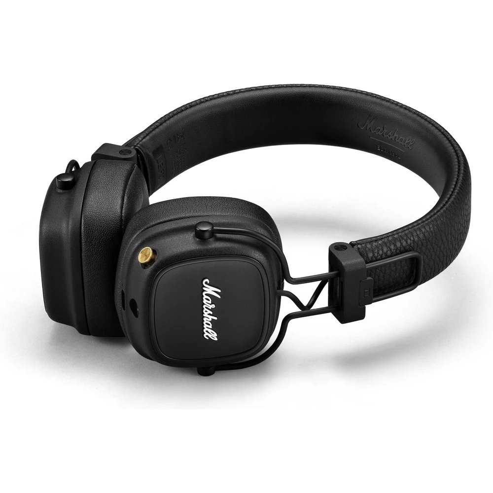 Marshall Major IV Bluetooth, sluchátka přes hlavu, černá