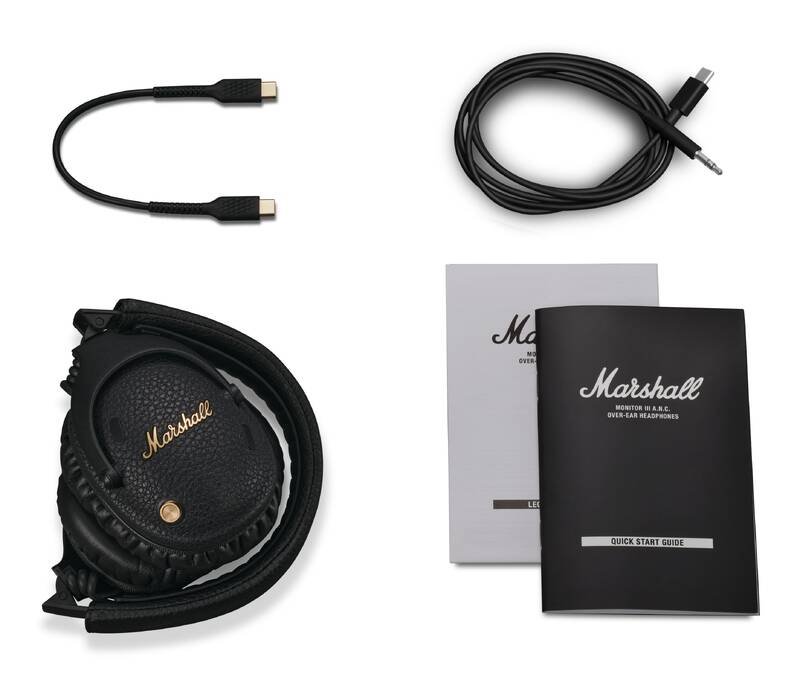 Marshall Monitor III BT A.N.C., slúchadlá cez uši, čierne