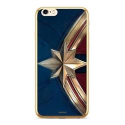 MARVEL Captain Marvel 001 Kryt pro Apple iPhone 6/7/8 Plus Gold