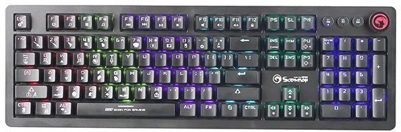 Marvo KG917 US Mechanická herní klávesnice, PUBG klávesy