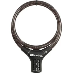 Master Lock Oceľové kombinačné lanko na bicykel 8229EURDPRO - 0,9m čierne