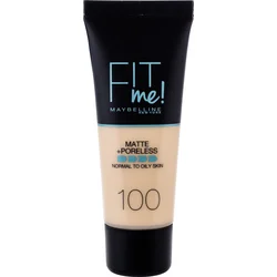 Maybelline Fit Me! Matný bez pórov 30 ml - 100 teplá slonovina